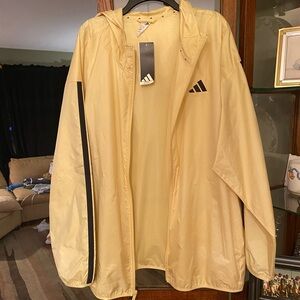 Adidas Men's Light Yellow Windbreaker